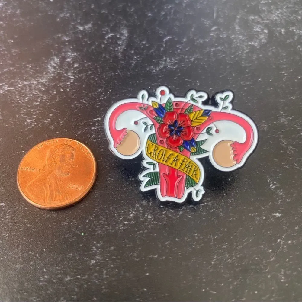 Grow a Pair Enamel Pin/ Brooch